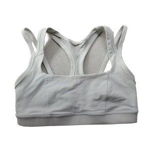 Lululemon Splendour Bra Women's 6 White Sports Bra Strappy Back Stretch